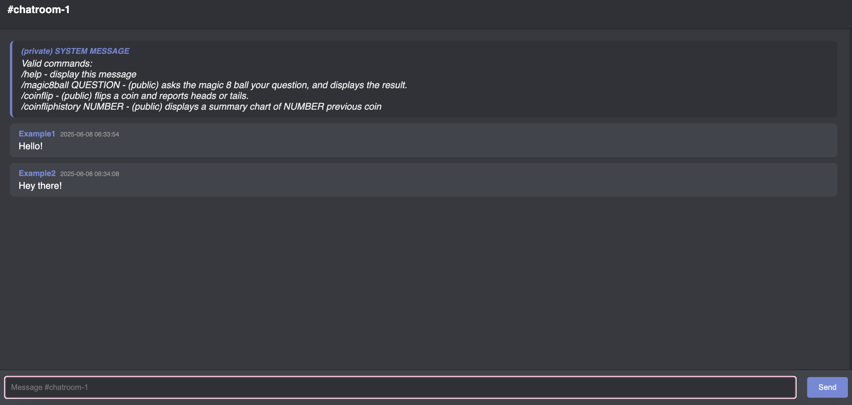 Chatroom App Preview