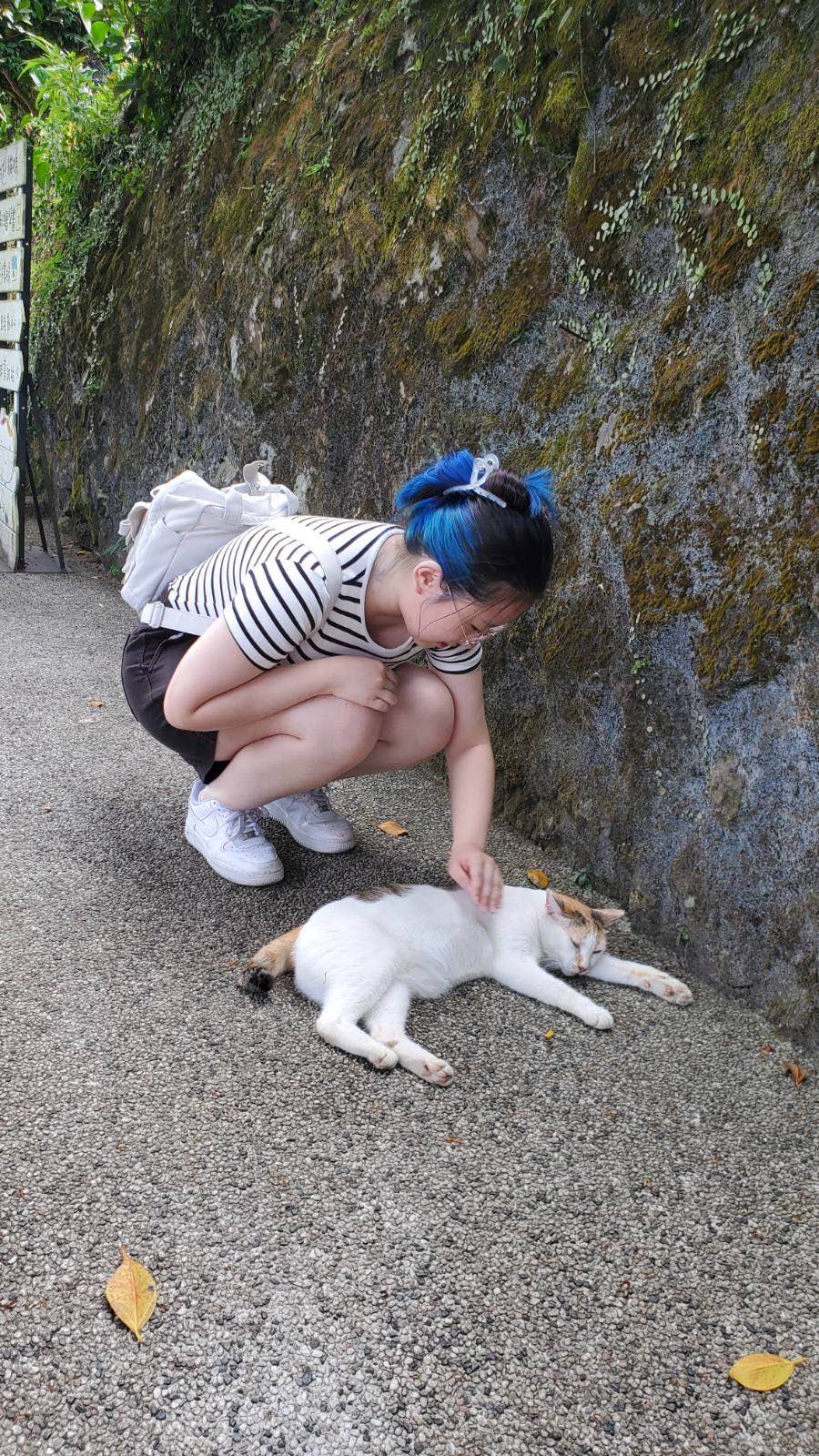A picture of me at Houtong Cat Village
