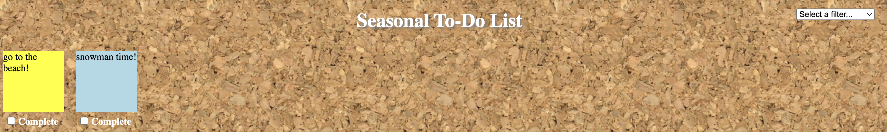 Seasonal To-Do List Preview