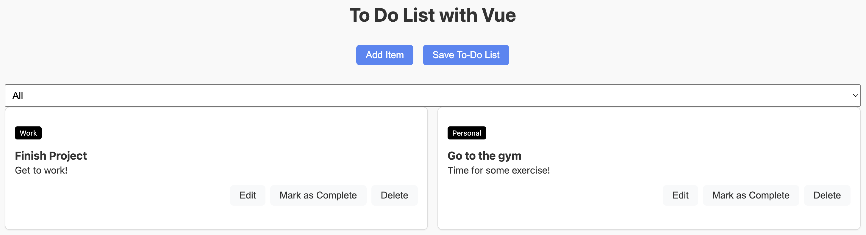Vue To-Do List App Preview